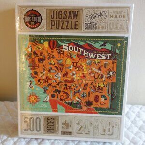 New Sealed TRUE SOUTH (U.S.A.) Southwest States 500 Piece Puzzle